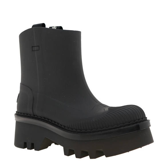 Chloé Raina Rain Boots Black Rubber Size 38 New - Picture 3 of 6